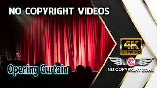 No Copyright Videos -Opening Curtain 4K Green Screen Video Footage - No Copyright Zone