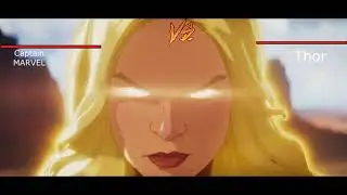 What IF - Captain Marvel vs Thor, Fight Scene | Healthbars | Episode 7