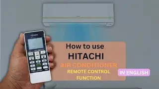 How to use hitachi inverter ac remote control functions in english