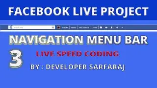 How to create facebook navigation menu | Html5 , css3, bootstrap  | by Shaikh Sarfaraj
