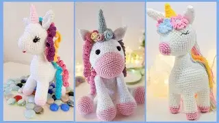 Beautiful amigurumi Unicorn crochet patterns ideas || crochet projects, crochet Unicorn Hand knitted