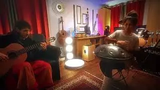 mandàra - Down By The Well | guitar - handpan - bodhrán | 3D sound for headphones | dummy head mic