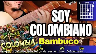 SOY COLOMBIANO Tutorial Guitarra Punteo acordes ritmo BAMBUCO partitura