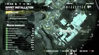 Rise of the Tomb Raider 100% Collectibles MAP ONLY - Soviet Installation 1080p
