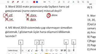 İnformatika | Mövzu 7 | Ms Word 2010