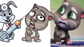 Laugh with My Talking Tom 2 Crazy fails Funny Drawing Meme Cartoon meme 🤣😂