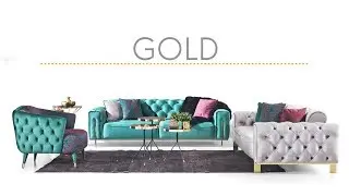 Gold Koltuk Takımı Luxe Life Mobilya
