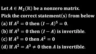 cmi 2021 linear algebra engineering iit jam mathematics gate minimal polynomial nbhm tifr isi