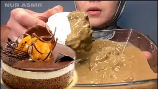 @nurasmr1 шоколадный торт asmr
