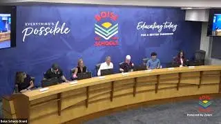 Boise Schools Board Meeting - August 12, 2024