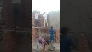 Chinai ho rahi hai mistri log kar rahe hai #construction #brickwork #civilengineering