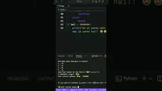 Kbc game in python 💵💸 #programming #python #game