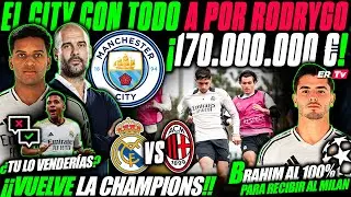 💥 ¡BOMBAZO! EL CITY ESTARÍA DISPUESTO a OFRECER HASTA 170M€ por RODRYGO LA ESTRELLA del REAL MADRID