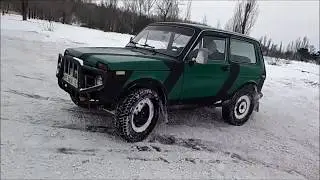Дрифт на Ниве февраль 2018,или управляемый занос на полном приводе!
