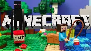 LEGO Minecraft - Steve and the Enderman - stop motion animation