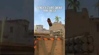 bench & stairs smoke from firebox on Mirage CS2 