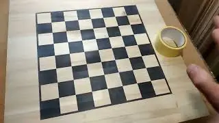 Як біле не зробити чорним!!! Виготовлення шахової дошки!!! Різьблення по дереву!!