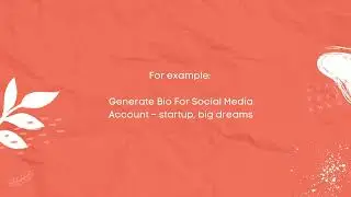 Free AI Social Media Bio Generator