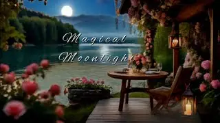 Soothing and relaxing sounds of nature on a moonlit night. Stress relief, relaxation. 🌛⭐