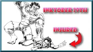 Inktober 29th | Injured | Livestream Replay