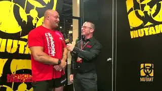 Mitchell Hooper the strongest man on earth interviews with Muscle Insider at the 60th Olympia