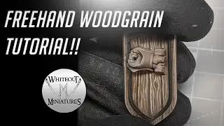 Warhammer Shield Wood Grain Freehand Painting Tutorial