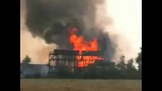 Пожар на территории Научно-исследовательский центр дальней космической связи.