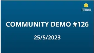 Foreman Community Demo 