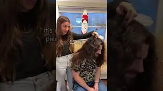 She straightened my hair!!!