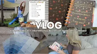 VLOG // starting a fun house project, making a fall bucket list, and update on how I'm doing