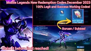 x3 ML Redeem Codes December 03, 2023 - Mobile Legends 