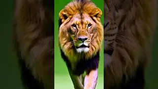 Lion green screen [4k]