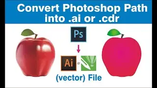 Convert Photoshop Path  into .Ai or .Cdr (vector) File