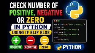 Python Program to Check if a Number is Positive, Negative, or Zero in a easy way