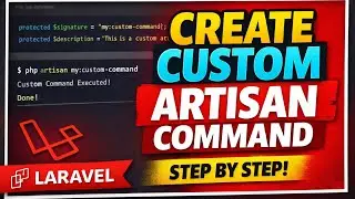 Laravel Custom Artisan Command Tutorial (Step-by-Step) | Create & Run Command in 6 Minutes