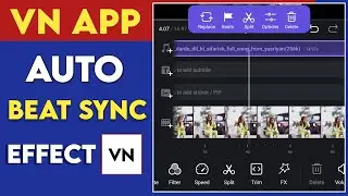 Auto Beat Sync Effect In VN App | How To Do Beat Sync In Vn Video Editor | Beat Sync Edits