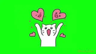 Cute Cat Gifs_2 | Green Screen | Free Download