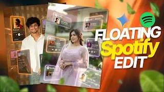 Create Floating Spotify UI Effect ✨ Next Level Photo Editing Tutorial