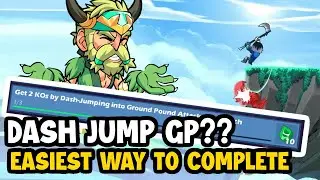 Brawlhalla - Dash Jump Ground Pound Tip! (Battlepass Mission Guide)