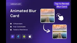 FlutterFlow Blur Reveal Card 👆🌫️ 