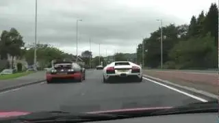 Queueing in Supercars in Scotland - Don't you just hate traffic queues?