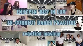 ENHYPEN 'BOY IN LUV' EN-CONNECT DANCE PRACTICE || reaction mashup