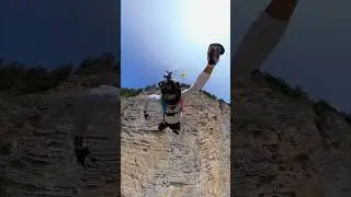GoPro | BASE Jumping off a Mountain Bike Ramp 🎬 Daniel Regan #Shorts