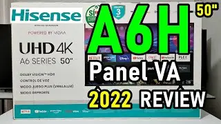 HISENSE A6H UNBOXING AND REVIEW 2022: SMART TV 4K HDR DOLBY VISION with VA Panel