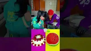 Ice cream challenge! Berry cake vs watermelon 
