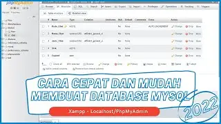 Cara Membuat Database Mysql di Localhost/Phpmyadmin (How To Make Database Mysql in Localhost) 2022