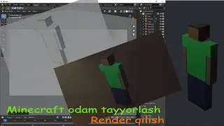 Minecraft oddiy bola 3d modeli/Render qilish