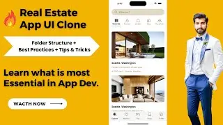 🔥 Mastering UI/UX: React Native Real Estate UI: Bottom Tabs,Custom Fonts&Reusable Components | 🔥Urdu