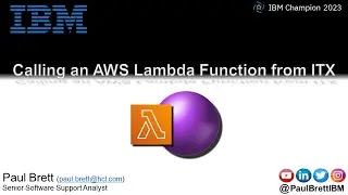 Calling an AWS Lambda Function from ITX