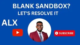 HOW TO FIX BLANK SANDBOX ISSUE - 